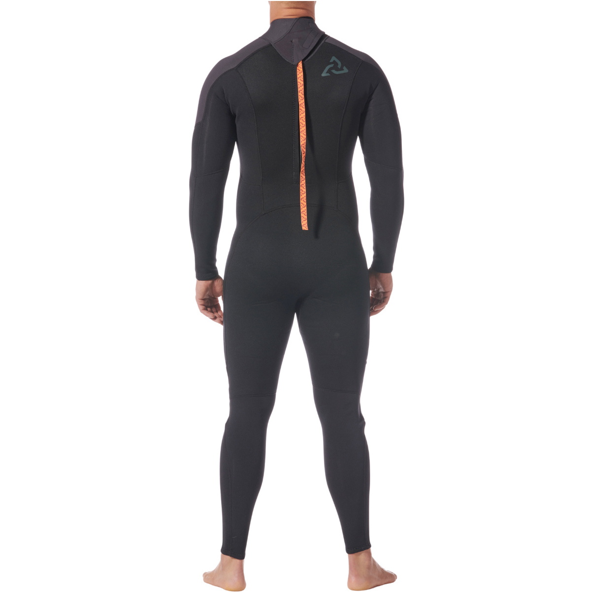 2026 Typhoon Herre Essential 3/2mm Back Zip V&aring;ddragt 250000 - Black / Solar